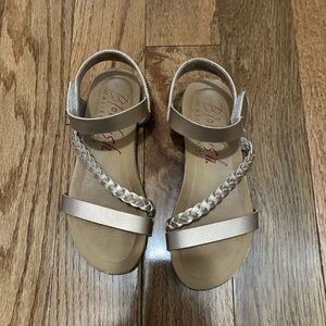 Blowfish Beige Sandals with Braided Detail